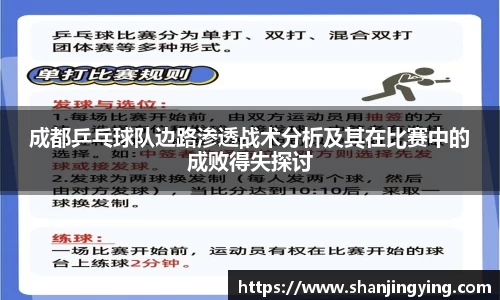 成都乒乓球队边路渗透战术分析及其在比赛中的成败得失探讨